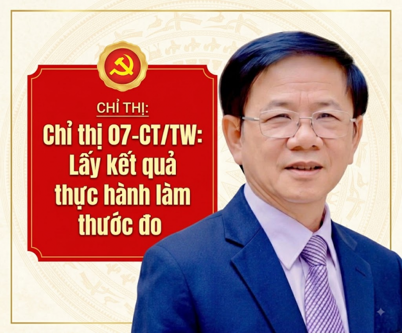 Chỉ thị 07-CT/TW: Lấy kết quả thực hành làm thước đo